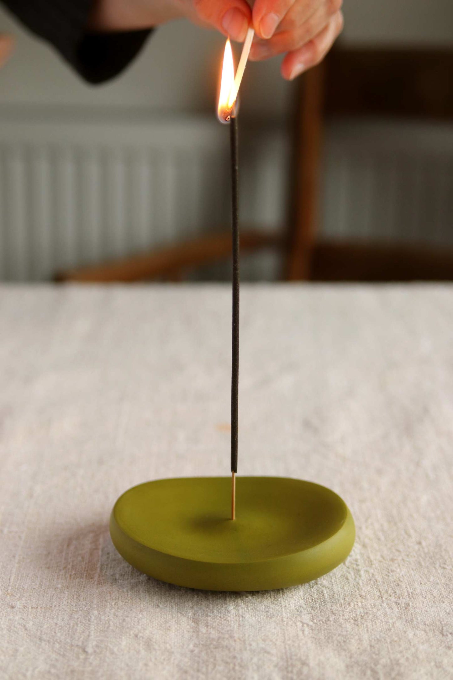Incense Holder, Olive Green Collection