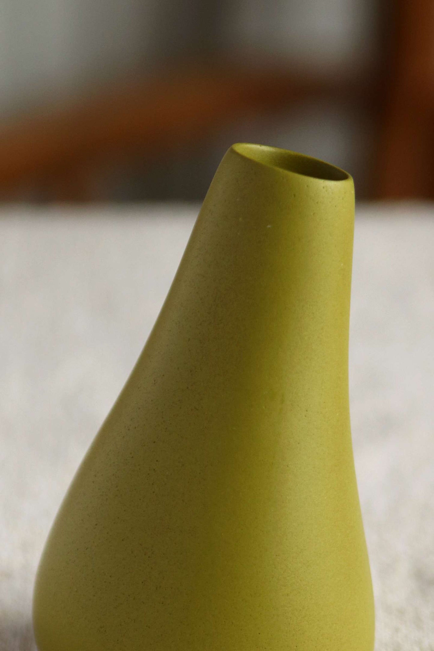 Bud Vase, Olive Green Collection