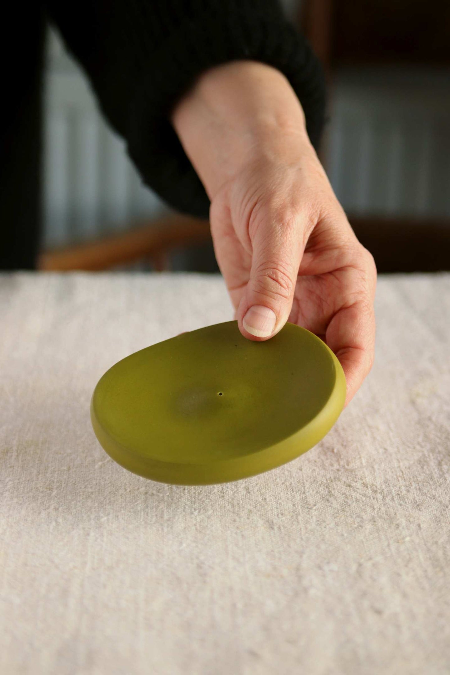 Incense Holder, Olive Green Collection