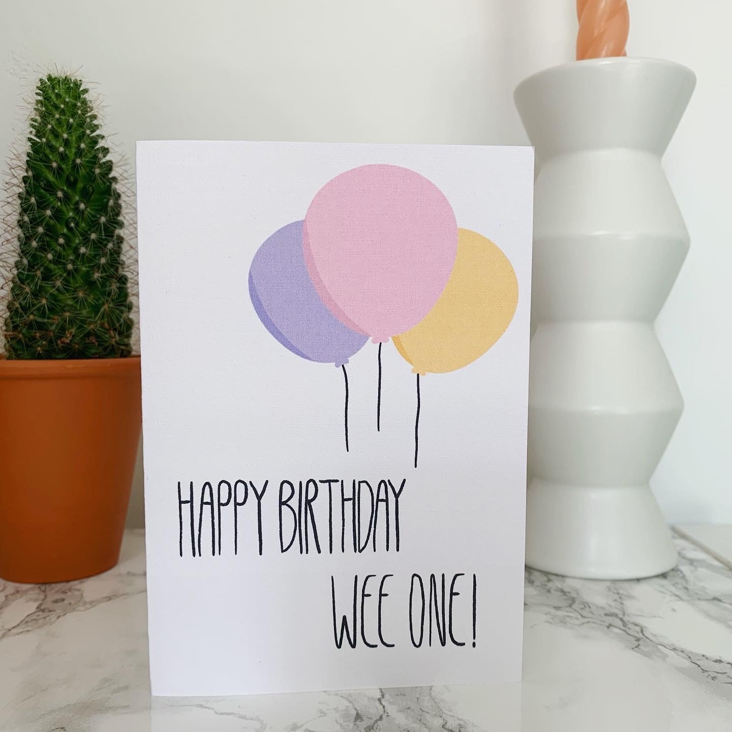 Happy Birthday Wee One card