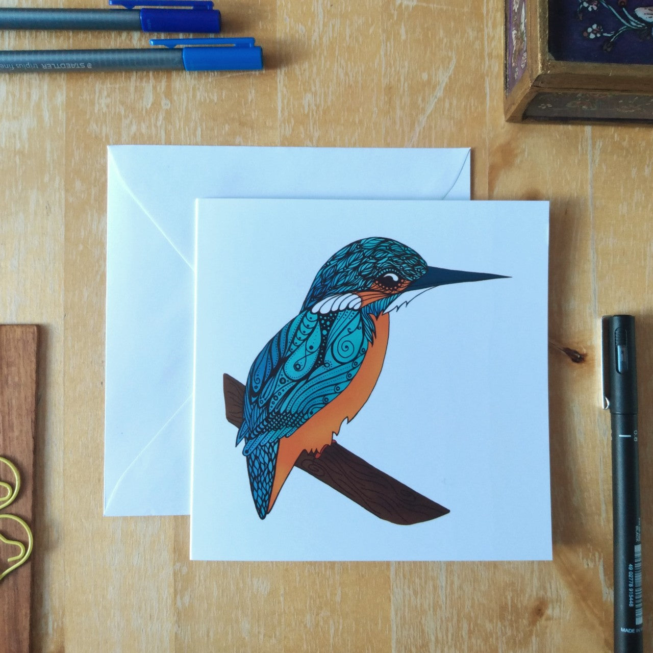Kingfisher Birds of Ireland Card