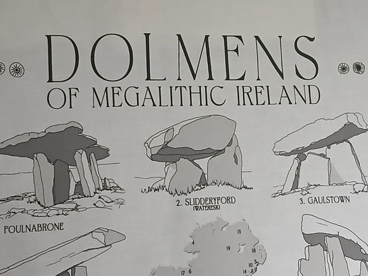 Dolmens of Megalithic Ireland tea towels