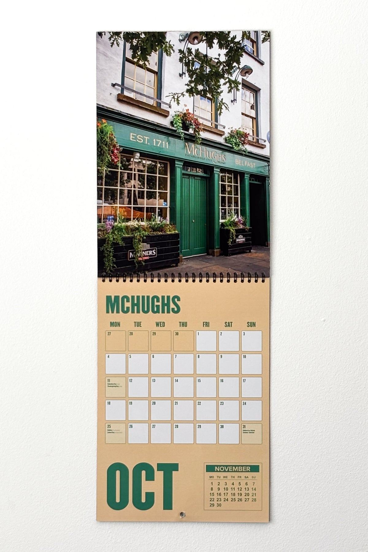 2027 Belfast Pubs Calendar