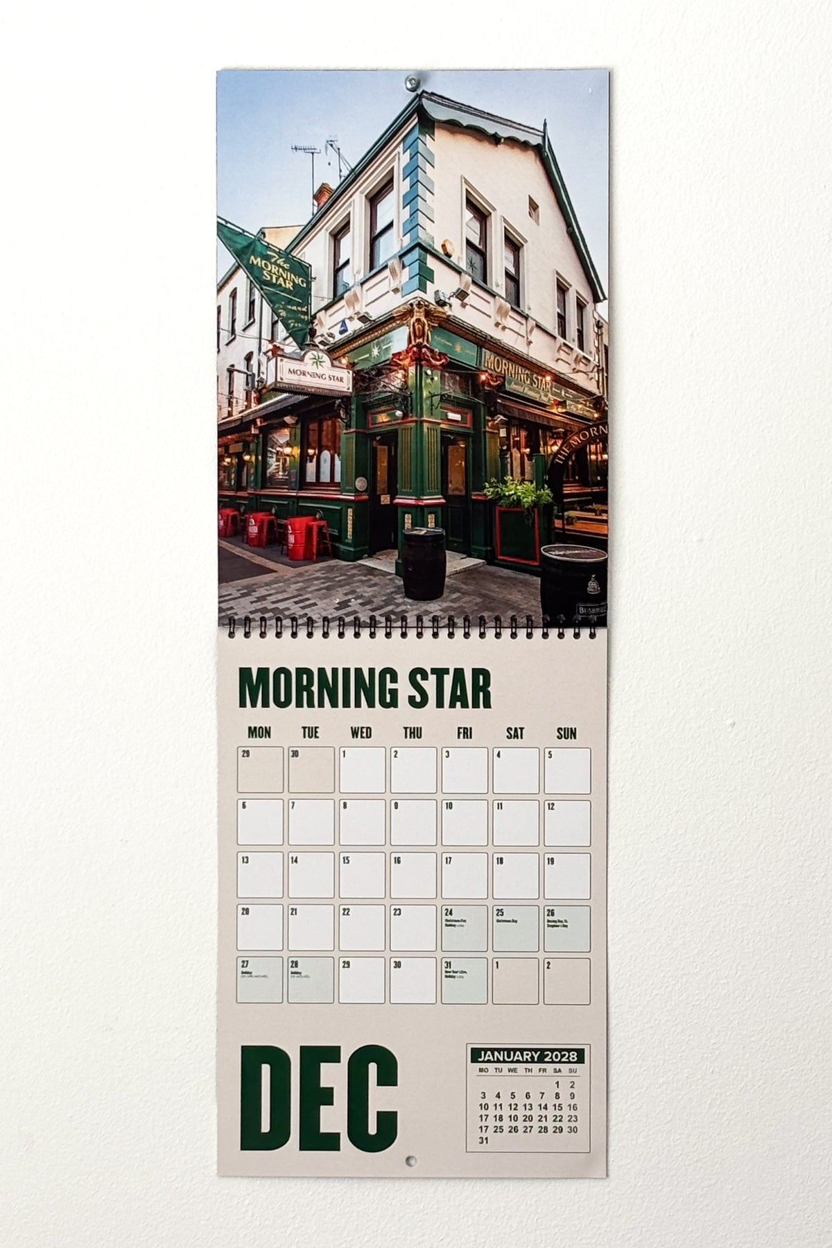 2027 Belfast Pubs Calendar