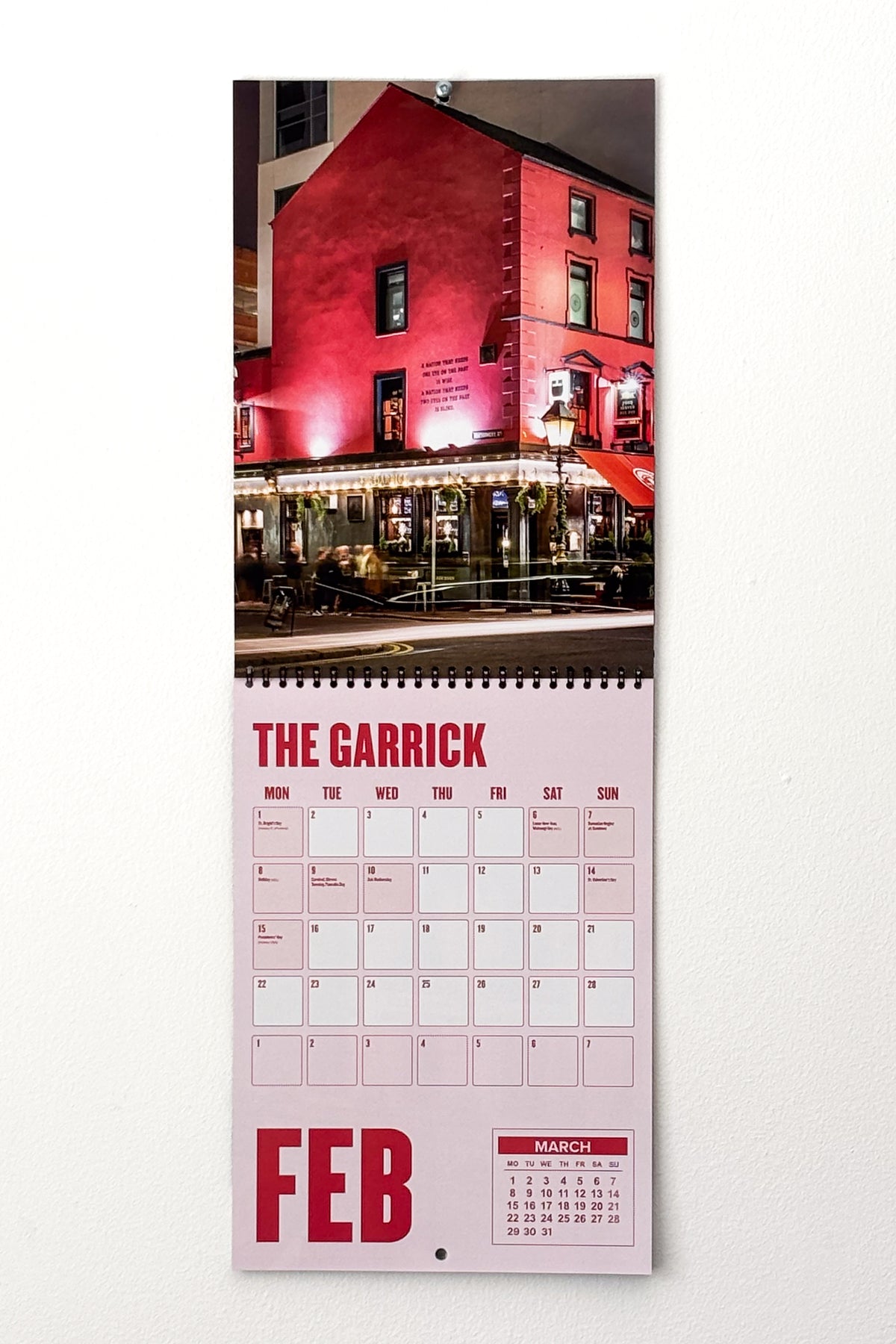 2027 Belfast Pubs Calendar