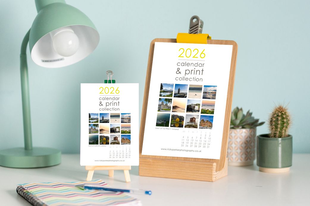 2026 Northern Ireland Calendar with mini easel