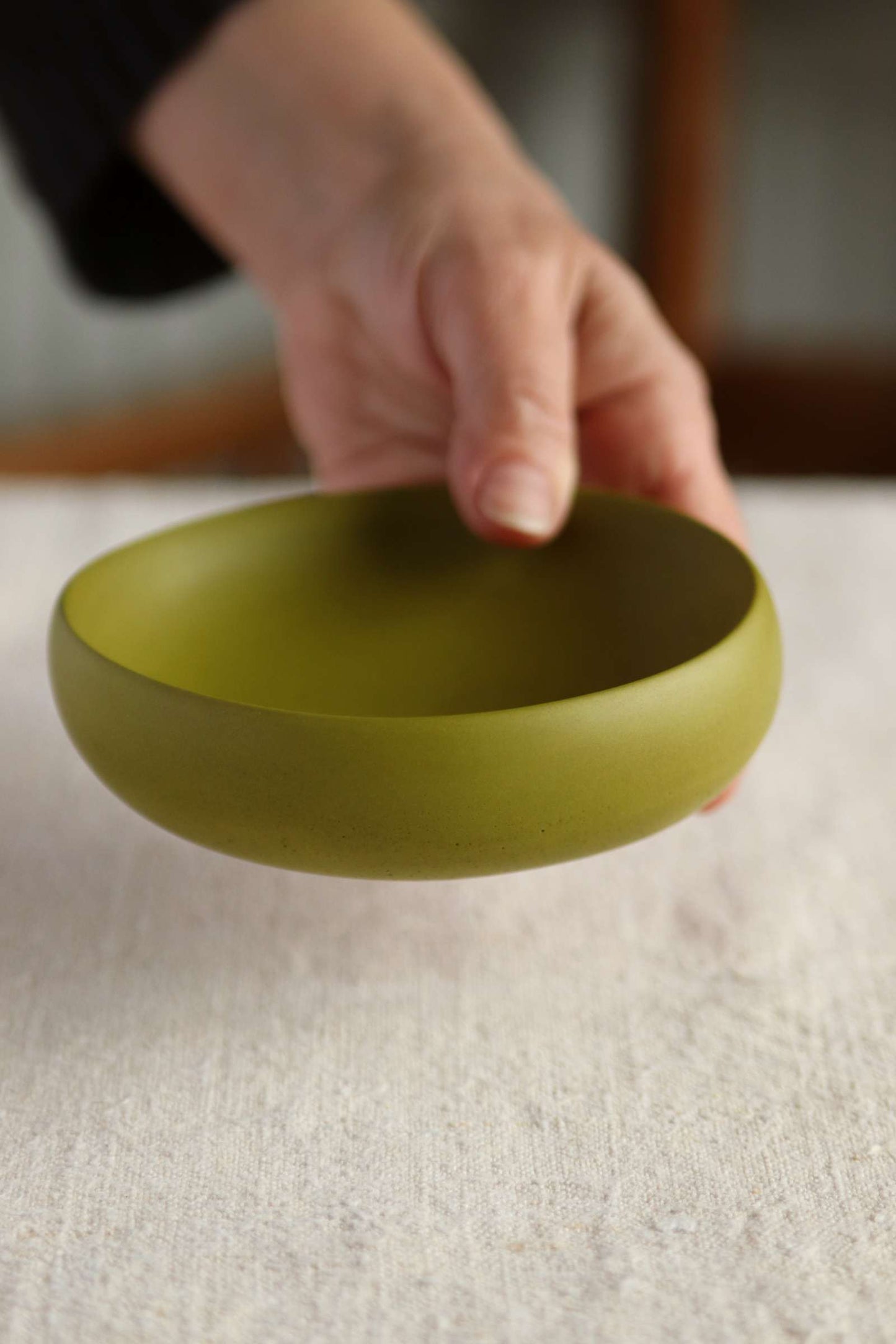 Trinket Bowl, Olive Green Collection