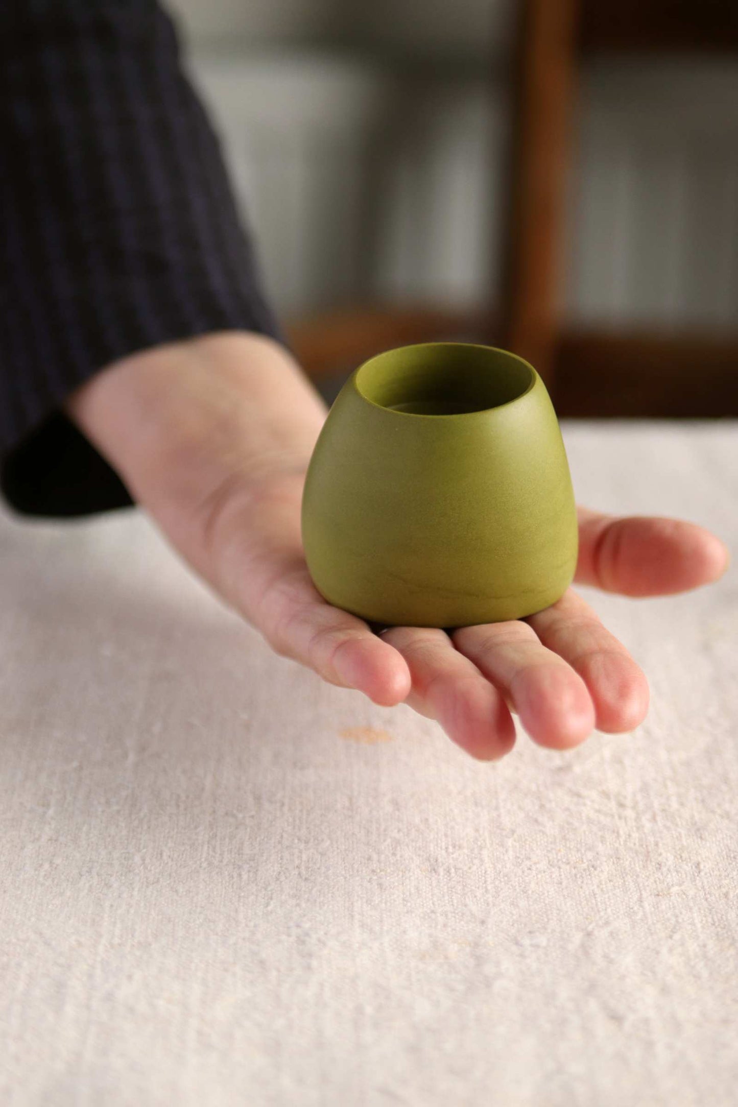 Tealight Holder, Olive Green Collection