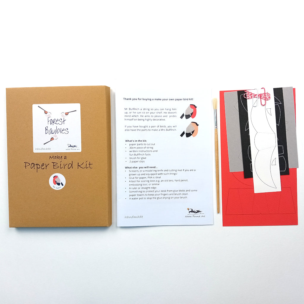 Paper Bullfinch Craft Kit