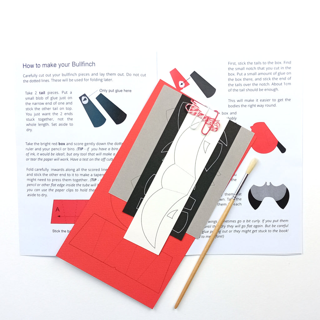 Paper Bullfinch Craft Kit