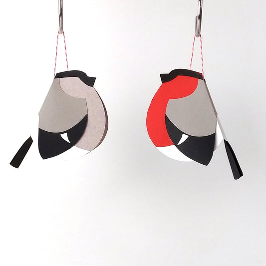 Pair of Paper Bullfinches Craft Kit