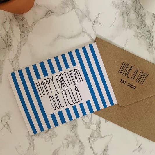 Happy Birthday Oul Fella card