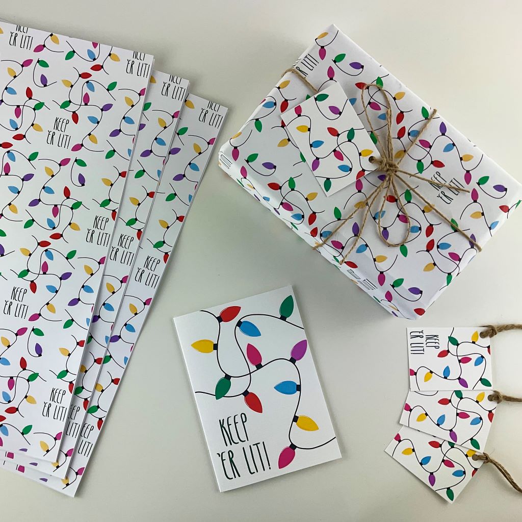 Christmas wrapping paper (various designs)