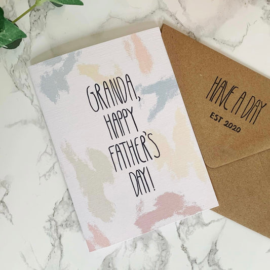Granda, Happy Father's Day card