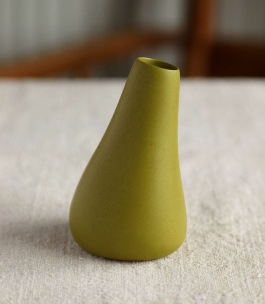 Bud Vase, Olive Green Collection