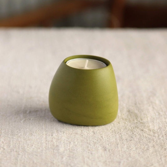 Tealight Holder, Olive Green Collection