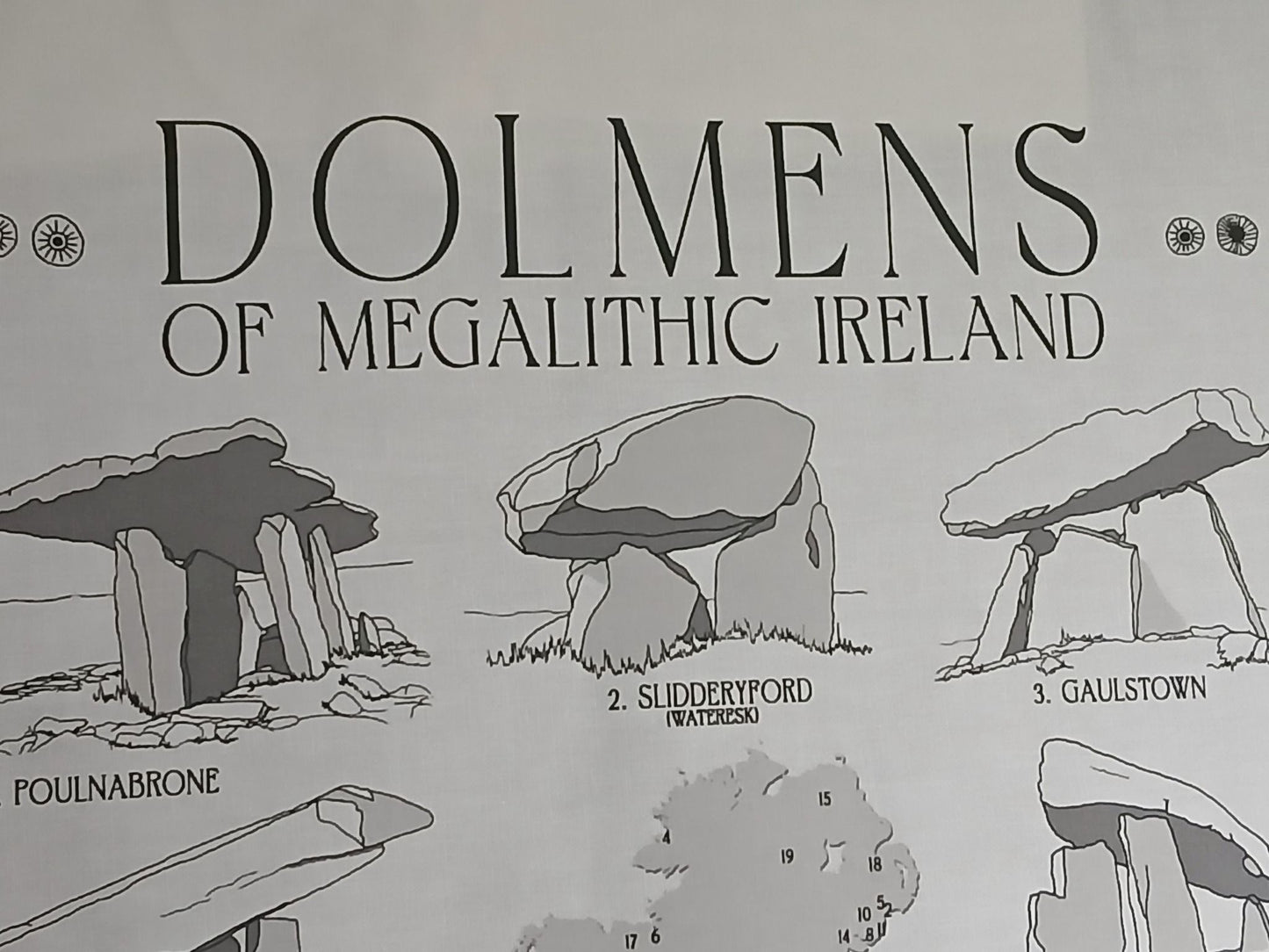 Dolmens of Megalithic Ireland tea towels
