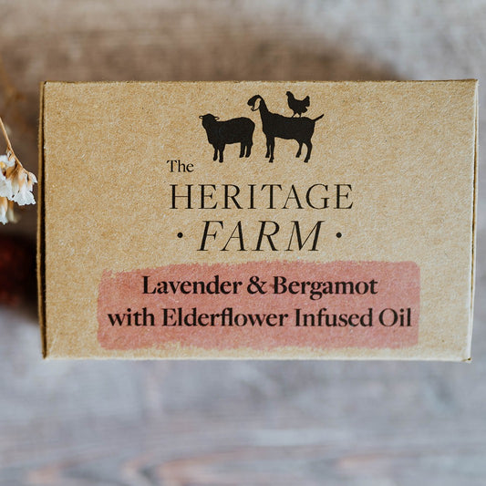 Lavender and Bergamot with Infused Elderflower Oil Goats Milk Soap