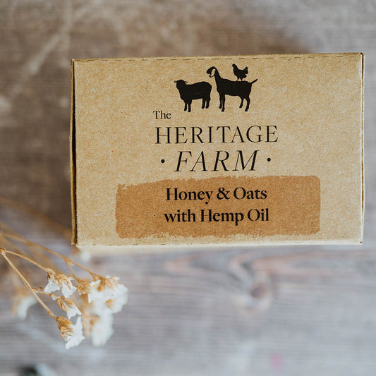 Honey & Oats with Hemp Oil Goats Milk Soap